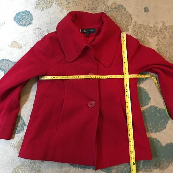 GUC Anne Klein Wool Coat - XS - Red! - Picture 5 of 8